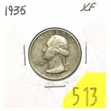1935 Washington quarter