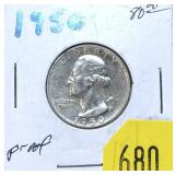 1950 Washington quarter, Proof