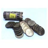 Roll of 2000-P Sacagawea dollars, 25 pcs.