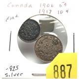 Lot, Canadian silver coins