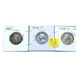 x3- Quarters, 90% silver, -x3 quarters, Sold by