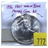 1986 American Silver Eagle
