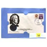 Susan B. Anthony dollar and stamp set