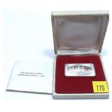 Sterling silver bar, 1000 grains