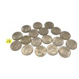 x18- Eisenhower dollars, mixed dates,