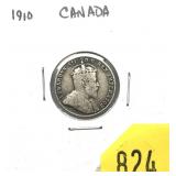 1910 Canadian 10 cents