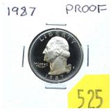 1987 Washington Proof quarter