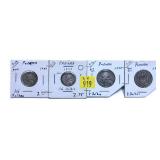 x4- Panamanian coins -x4 coins, Sold by the piece,