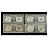 x4- $1 silver certificates, series of 1935/57,