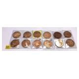 Lot, tokens, 12 pcs.