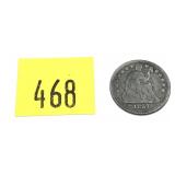 1857 half dime