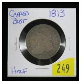 1813 U.S. Capped Bust half dollar