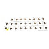Lot of 26 wheat cents