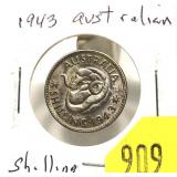 1943 Australian 1 shilling