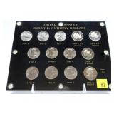 Susan B. Anthony dollar set with varieties