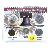 American coin set with silver