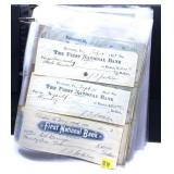 Lot, Late 1800ï¿½s-Early 1900ï¿½s used checks, 235