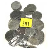 Lot of 30 steel cents