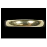 12K Yellow gold band ring, size 10.25, 1.5 grams