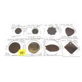 Lot, tokens, 10 pcs.