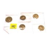 Lot, Presidential tokens, 5 pcs.