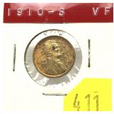 1910-S Lincoln cent