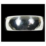 Sterling silver 9mm band ring, size 12, 8.8 grams