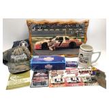 Lot: Assorted Nascar collectibles and NRA Hats,