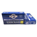 x2- Boxes of 6.5x55 Swedish 139-grain PPU SP BT