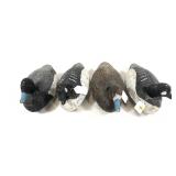 Lot, 4 assorted cork bodied duck decoys