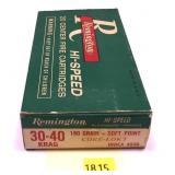 Box of .30-40 Krag 180-grain SP Core-Lokt