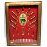 United States Armed Forced NRA framed cartridge