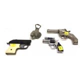 Lot, Italy Model 1900 .22 Cal. pistol, 2 toy