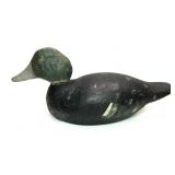 Green wing teal wooden carved decoy