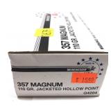 Box of .357 Mag. 110-grain Winchester jacketed