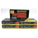 x5- Boxes of 12 Ga. 2.75" Brenneke slugs for