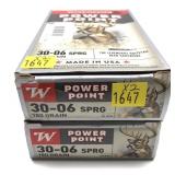 x2- Boxes of .30-06 Sprg. 180-grain Winchester