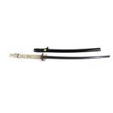 Samurai style sword with decorative style handle