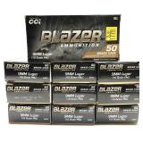 x10- Boxes of 9mm Luger 115-grain FMJ CCI Blazer