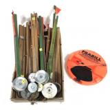 Lot, assorted tip-ups, mostly wooden