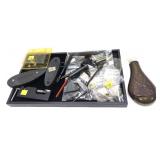 Lot: Misc. Gun parts, sights, gun tools and