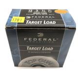 Box of 12 Ga. 2.75" No. 7.5 Federal target