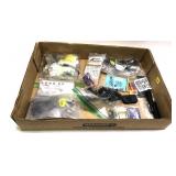 Lot, assorted scope rings and gun parts