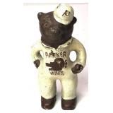 Parker Vises Cast iron advertising bear, 3.5" H.