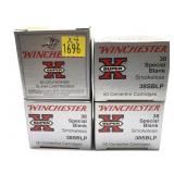 x4- Boxes of winchester .38 Spl. blanks - x4 boxes