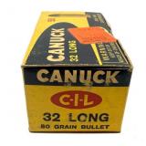 Box of .32 Long 80-grain Rimfire Canuck