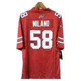 Buffalo Bills embroidered Matt Milano red jersey