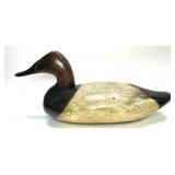 Early canvasback wooden carved decoy
