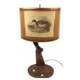 Ithaca Gun stock table lamp with mallard lamp