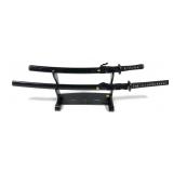 Lot, pair of Samurai style swords with scabbards